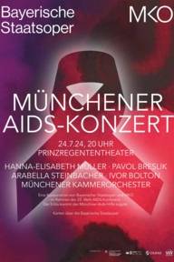 Poster for the AIDS benefit concert on 24 July 2024 as part of the 25th International AIDS Congress in Munich